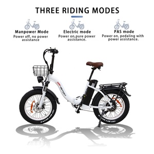 Bicicleta Eléctrica Plegable para Adultos con Llantas Gruesas de 20 Pulgadas, Neumáticos para Nieve, 750W, 48V, Bicicleta Eléctrica Plegable <span class=keywords><strong>MTB</strong></span> - Product Image 1