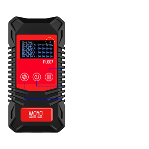 Outil de diagnostic automobile WOYO PL007, lecteur de code OBD2, écran LCD, Bluetooth, alimenté par batterie 12V, rouge - Product Image 1