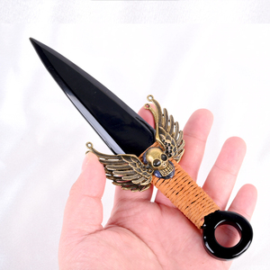 Handgefertigter Natürlicher Kristall-Heilungsartikel Schwarzer Obsidian Kristall-Dolch für Feng-Shui-Dekoration - Product Image 3