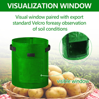 Sac de plantation de légumes de jardin de tomates de pomme de terre épais 7 10 gallons sacs de culture de plantes Pp sacs de culture écologiques pour plantes