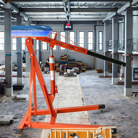 Grue de levage hydraulique pliable robuste de 1 tonne, 2 tonnes, 3 tonnes, grue de levage mobile portable