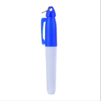 Mini marqueur effaçable double face 6 couleurs, vente chaude, logo personnalisé, non toxique, pour tableau blanc, avec emballage sur mesure