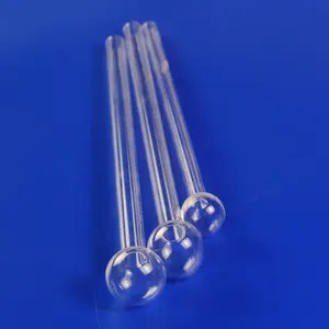 Acid-resistant Alkali Quartz Glass BET Sample Tube Quartz Blowpipe With Ball Head
