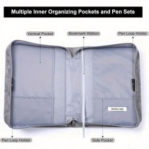Large Black Waterproof Embossed Design PU Leather A3 Spiral Address <b>Book</b> for Men and Women - Product Image 2