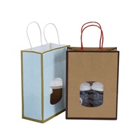 Sacs en papier kraft marron de luxe personnalisés avec poignée plate, imprimés flexo recyclables pour pizzas et aliments pour animaux – Offre Spéciale