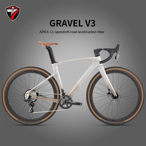 Bicicleta de <span class=keywords><strong>Carretera</strong></span> y Ciudad <span class=keywords><strong>GRAVEL</strong></span>-V3 APEX-11 de Fibra de Carbono de 11 Velocidades con Frenos de Disco Hidráulicos, Pedal Ordinario y Cableado Interno Completamente Oculto - Product Image 1