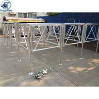 Système de scène en aluminium portable, hauteur réglable, antidérapant, imperméable pour concerts, festivals, événements d'entreprise