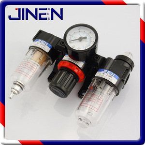 Unité de filtre-régulateur-lubrificateur pneumatique triple Jinen Ac2000 Pt14 0,05-0,85 Mpa avec manomètre - Product Image 3