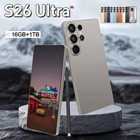 Nouveau Smartphone S26 Ultra 5G LTE à Grande Autonomie, Stockage 1 To, Appareil Photo 108 MP, Écran OLED 90 Hz QHD, Débloqué, Android 15, Version Globale, Double SIM