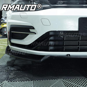 RMAUTO Carbon Fiber <b>Car</b> Front Bumper Splitter Lip Spoiler <b>Diffuser</b> Protector Guard <b>for</b> Volkswagen VW Golf MK7 7.5 GTI 2014-2020 - Product Image 5
