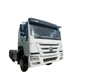 10 tekerlekli 371HP 6x4 başbakan Mover sağ el sürücü Sinotruk Howo kullanılan römork traktör kamyon kafa kamyon satılık