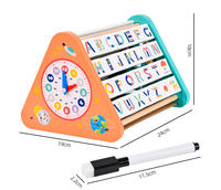 Nuevos Juguetes Educativos Montessori, Tablero de Actividades Multifuncional con Letras y Números, Juguetes de Matemáticas para Niños y Niñas