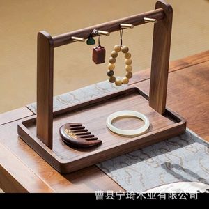 Solid wood key holder, entryway decoration, creative wooden jewelry <b>rack</b>/<b>shelf</b>. - Product Image 3