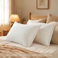OEKO-TEX standard 100 oreiller en coton biologique 100% laine mérinos remplissage super doux et réglable pour le soutien du cou motif solide