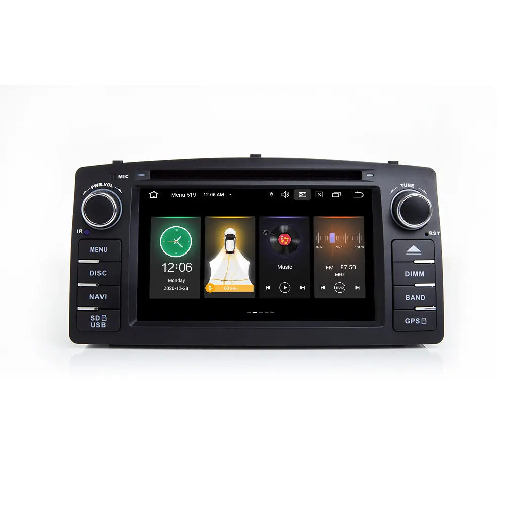 MEKEDE เครื่องเล่น CD DVD ในรถยนต์7 ",วิทยุติดรถยนต์มัลติมีเดียสเตอริโอขนาด1 Din ระบบแอนดรอยด์11 2กรัม16GROM สำหรับ BYD F3 Corolla E120พร้อมระบบนำทาง GPS