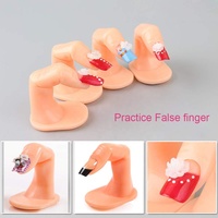 Faux-ongles en plastique, doigts de pratique, adapté aux petits doigts, pour la formation Nail Art