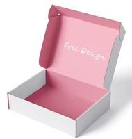 Boîtes d'emballage carrées en carton recyclable écologiques personnalisées de luxe, boîtes d'expédition en carton ondulé pour avion, impression quadricolore UV