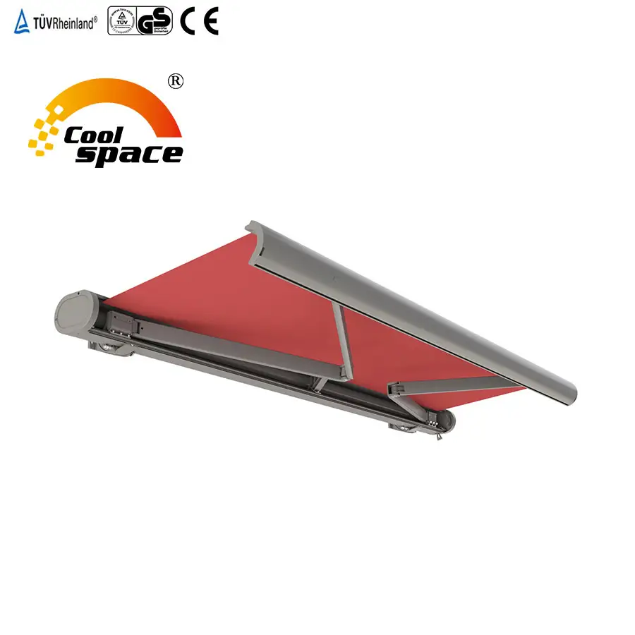 Factory Fabricate Wholesale full cassette retractable full cassette Outdoor Awning motorized Sun shade Canopy