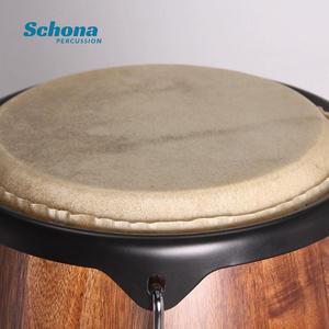 Conjunto de Tambores <span class=keywords><strong>Conga</strong></span> Latinos de 10 y 11 Pulgadas con Soporte, Cuerpo de Madera Maciza, Tambor de Mano de Piel de Vaca Natural para Actuaciones en Bares y Escenarios - Product Image 3