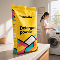 Meilleur prix d'usine de savon détergent en poudre de Chine avec sac d'emballage de conception gratuite nettoyeur de lessive de qualité supérieure