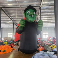Globo Inflable Gigante de Fantasma y Calabaza para Decoración de Halloween