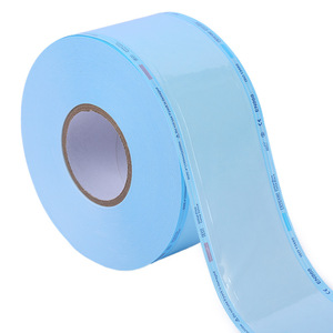 Sac en rouleau pour stérilisation médicale, sac en rouleau plat thermosoudé en PE, sac en rouleau plat auto-scellant jetable en OPP pour stérilisation EO dentaire - Product Image 1