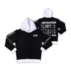 Factory customized hooded <b>sweatshirt</b> and pants Set cotton <b>black</b> sports Hoodies suit - Product Image 3