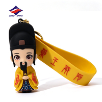 Longzhiyu, fabricant de pendentifs de poupées de dessins animés kawaii depuis 20 ans, personnalisation de porte-clés en PVC souple 3D moulé pour cadeaux