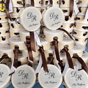 กลองไม้ขายส่ง กลองมินิ เครื่องดนตรีสร้างเสียง มาราคัส 4 นิ้ว งานแต่งงาน งานคริสตจักร ดนตรีไม้ แถวเดียว ราคาถูก - Product Image 3