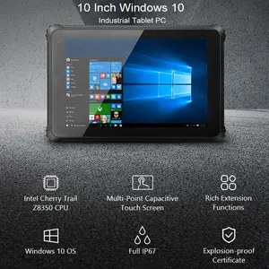 10.1 inch không thấm nước gồ ghề công nghiệp Tablet PC với máy quét mã vạch Windows 10 OS cầm tay máy tính di động