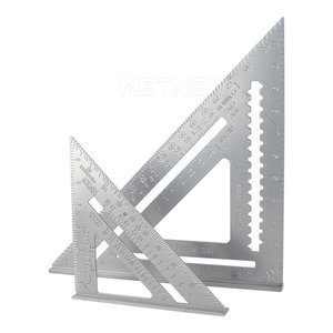 Juego de reglas de ángulo recto de metal de alta precisión Langrui Die Cast de 7 y 12 pulgadas para herramientas de medición de carpintería - Product Image 2