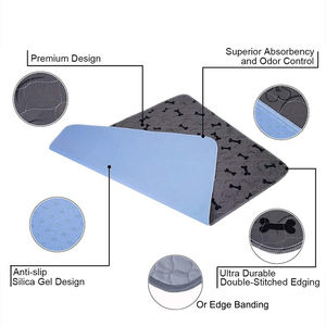 แผ่นรองฉี่สุนัขสำหรับสัตว์เลี้ยงแบบพกพาแผ่นรองแบบซิลิโคนใช้ซ้ำได้ดูดซับได้ดีซักได้ - Product Image 3