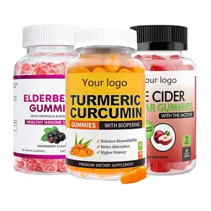 private label sugar free zinc vitamin vitamin iron fiber elderberry seamoss gummies vegan protein biotin apple vinegar gummies