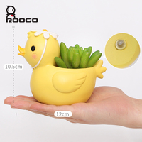 Jolie jardinière en résine en forme d'animal dormant, pot à fleurs pour plantes succulentes, décoration pour la maison, le bureau ou les étagères, ornement confortable et relaxant, cadeau