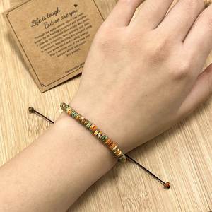 Natural Stone Bracelet Colorful Glass <b>Beaded</b> Abundance Mindset Seamless Competitive B2B Price Standardized Barcoding - Product Image 3