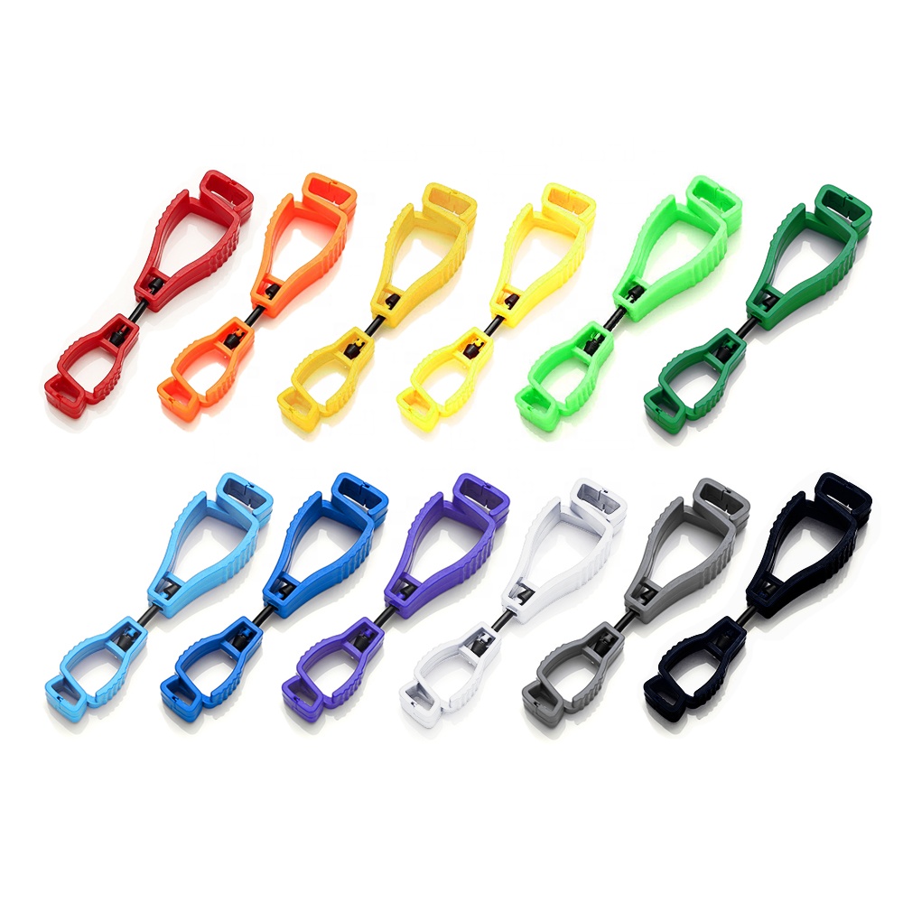 GLOVEMAN пластиковые защитные рабочие перчатки, застежка-крючок для крепления, зажим для захвата