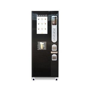 Distributeur automatique de café sans personnel Junkaku JK88 avec paiement par code QR, machine de vente rectangulaire autoportante - Product Image 5