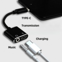 Câble adaptateur pour écouteurs Type-C portable 2-en-1 3,5 mm TPE 3A à charge rapide pour appareil photo et écoute musicale – Meilleures ventes
