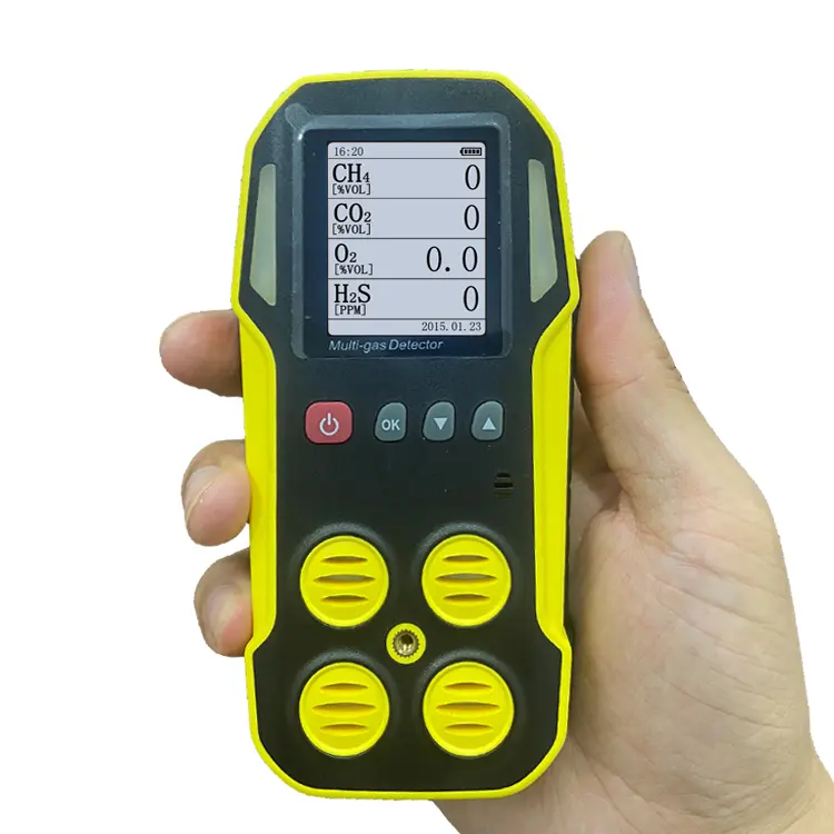 Sazq Ircd4 Handheld Stortplaats Goed Gas Analysator 100% Vol Co2 Ch4 O2 H 2 Draagbare Infrarood Sensor Biogas Monitor Detector