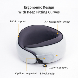 Miễn phí điều chỉnh du lịch cổ gối bộ nhớ bọt điền chậm phục hồi Ergonomic thiết kế để dễ dàng mang Cổ hỗ trợ gối - Product Image 4