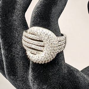 Bague <span class=keywords><strong>en</strong></span> argent S925 plaqué rhodium <span class=keywords><strong>de</strong></span> style Dubaï, bijoux fins, luxe hip-hop, sertie <span class=keywords><strong>de</strong></span> diamants Moissanite VVS glacés pour femmes - Product Image 2
