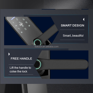 Wafu sinh trắc học vân tay thẻ RFID mã điện tử Ổ khóa cửa nhôm cửa tuya thông minh xử lý điện chốt chết để sử dụng nhà - Product Image 3