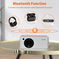 Mini projecteur de poche intelligent 4K HD 1080P, vidéoprojecteur pour téléphone portable, projecteur de films pour le divertissement à domicile