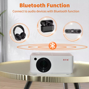 โปรเจคเตอร์ขนาดเล็กแบบพกพา4K HD 1080P เครื่องฉายภาพยนตร์สำหรับความ<span class=keywords><strong>สนุก</strong></span>ในบ้าน - Product Image 5