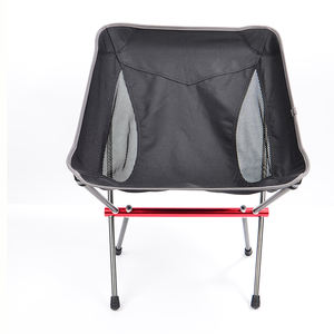 Hot verkopende zwarte strandcampingstoel voor buiten, draagbare visstoel met lage rugleuning - Product Image 1