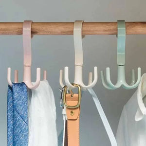 Crochets à 4 griffes en gros 360. Porte-manteaux multifonctionnels rotatifs pour manteaux, écharpes, sacs – Organisateur gain de place pour porte - Product Image 6