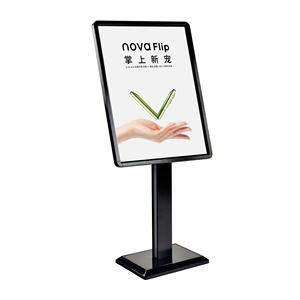 批发ZRX品牌垂直广告牌标牌支架设计金属框架广告海报展示架促销展示板 - Product Image 2