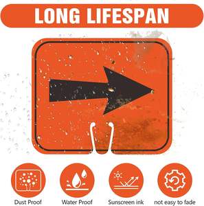 สินค้าขายดีลูกศรจราจรทางอ้อมกรวยทิศทางสำหรับกีดขวางถนนป้ายก่อสร้างกลางแจ้ง - Product Image 6