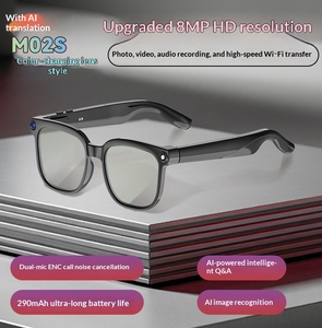 Lunettes Intelligentes Photochromiques à Grande Monture avec Caméra HD 800W, Enregistrement, Traduction IA et Assistant Vocal Intelligent - Product Image 4