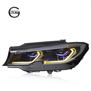 Ensemble de phares LED G20 pour BMW Série 3 20-22 G20 G28 DRL avec projecteur à lentille séquentielle et clignotant, système d'éclairage automobile - Product Image 1
